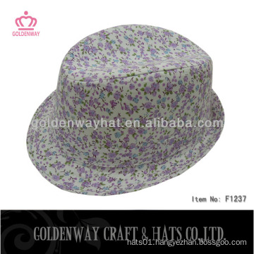 Dobby small purple flower fedora hats for sales